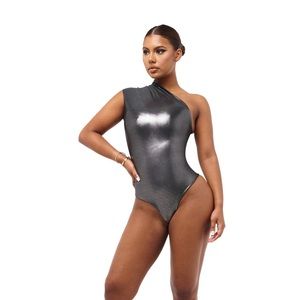 Coucoo JANI BODYSUIT -GLACIER GREY Sz L
